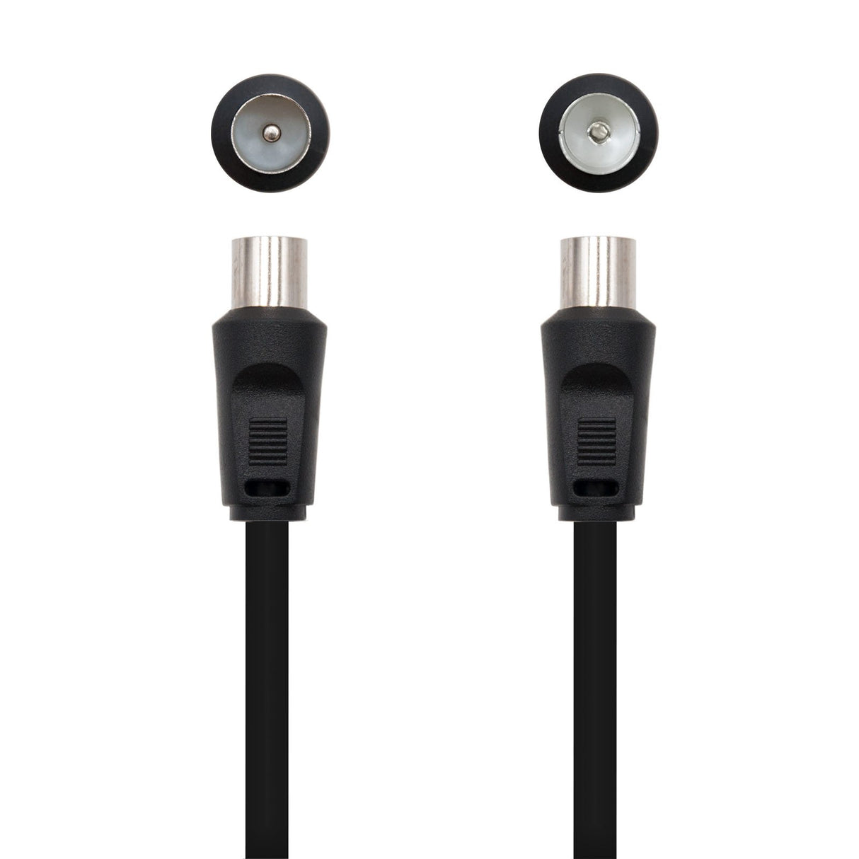 EAN 8433281001541 - Nanocable 10.26.0202 cable coaxial 3C-2V 1,8 m 9,5 mm Negro imagen 2
