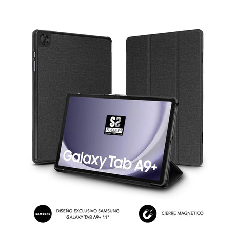 EAN 8436586742942 - SUBBLIM FUNDA TABLET SHOCK CASE SAMSUNG TAB A9+ 11'' NEGRO 27,9 cm (11") Folio imagen 2