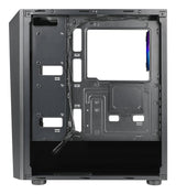 Azza Sentinel 203a-01b Miditower Black 3xargb Lã¼fter