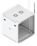 Fully Assembled Wall-Mount Rack With Built-In Fans And Uacc-Rack-12u-Wall-600-G