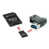 Platinet 4-En-1 Microsd 16gb + Lector Microusb Otg + Adaptador Pmmsd16cr4