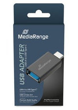 Mediarange Universaler Usb-A A Usb-C Adaptador Negro