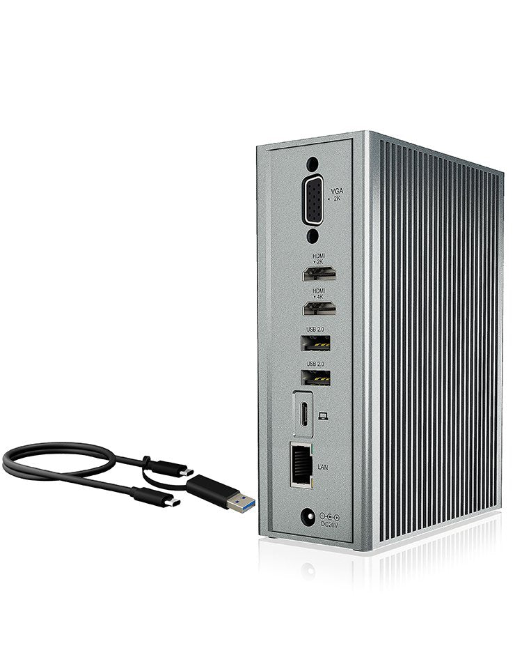 Estación De Acoplamiento Icybox Usb 3.0 -> Dp Usb3.0 Lan 3x Video