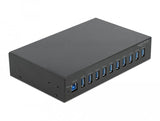 Delock Hub 10" Industrial 10 X Usb 3.2 Gen 1 Typ-A