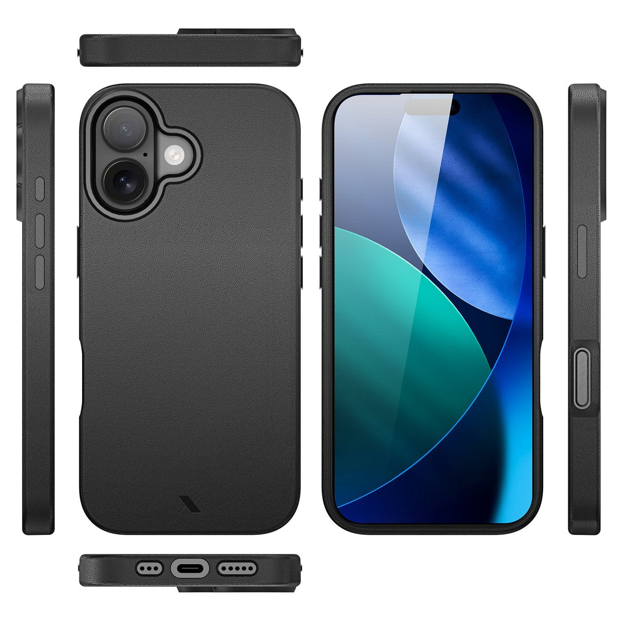 Nevox Styleshell Pro - Iphone 17 - Echt Leder - Kompatibel Con Magsafe Negro