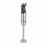 Batidora Haeger Titán 1100w 2 Interruptores Toque Fácil Función Turbo Eje Desmontable Pie Acero Inox Hoja Titanio 5.4cm
