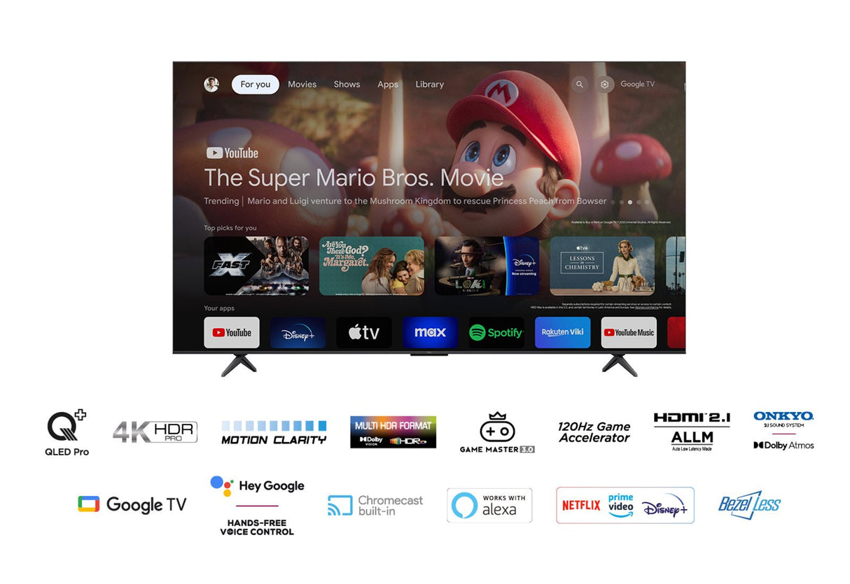 Televisor  Tcl C65 Series 85c655  85" 4k Ultra Hd Smart Tv Wifi Titanio 450 Cd / M²