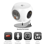 EAN 8054392615788 - Ewent EW3939 base múltiple 1,5 m 3 salidas AC Interior Blanco imagen 3