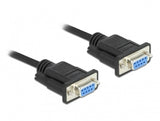 Delock Serie Cable Rs-232 D-Sub 9 Hembra A Hembra - 1 M