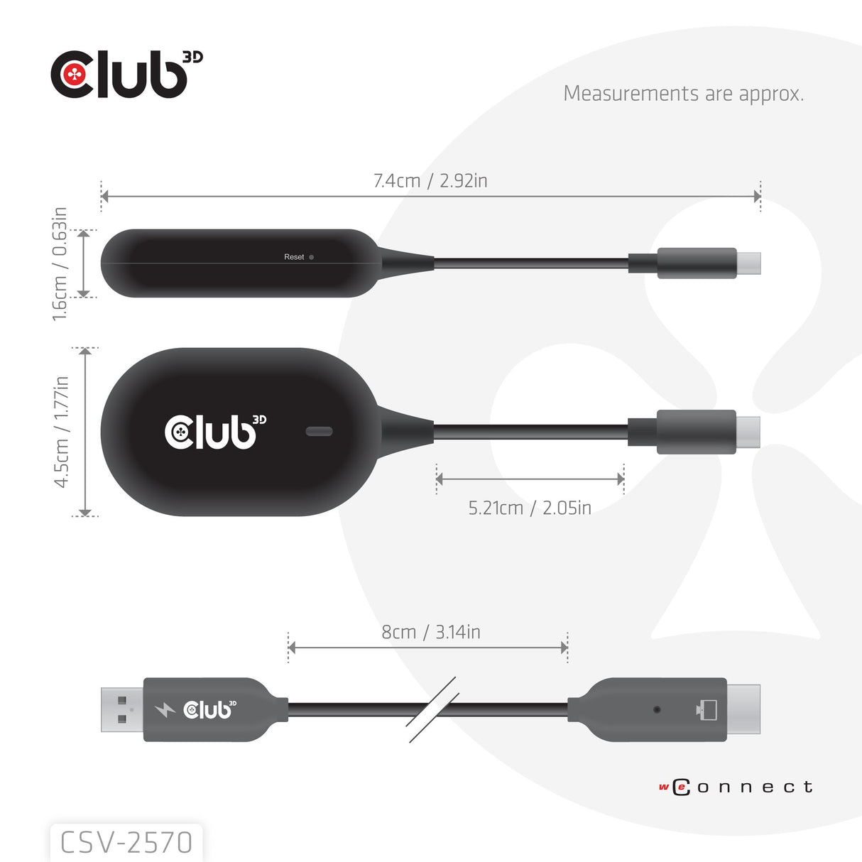 EAN 8719214473631 - CLUB3D CSV-2570 extensor audio/video Transmisor y receptor de señales AV Negro imagen 7