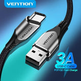 EAN 6922794756076 - Vention COKLF cable USB USB 2.0 1 m USB A USB C 0,48 Gbit/s Gris, Negro imagen 2