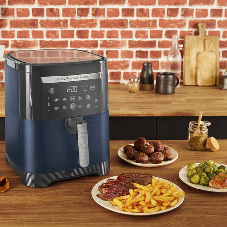 EAN 3045387290849 - Tefal Easy Fry & Grill EY8014 Doble 6,5 L Independiente 1830 W Freidora de aire caliente Azul imagen 6