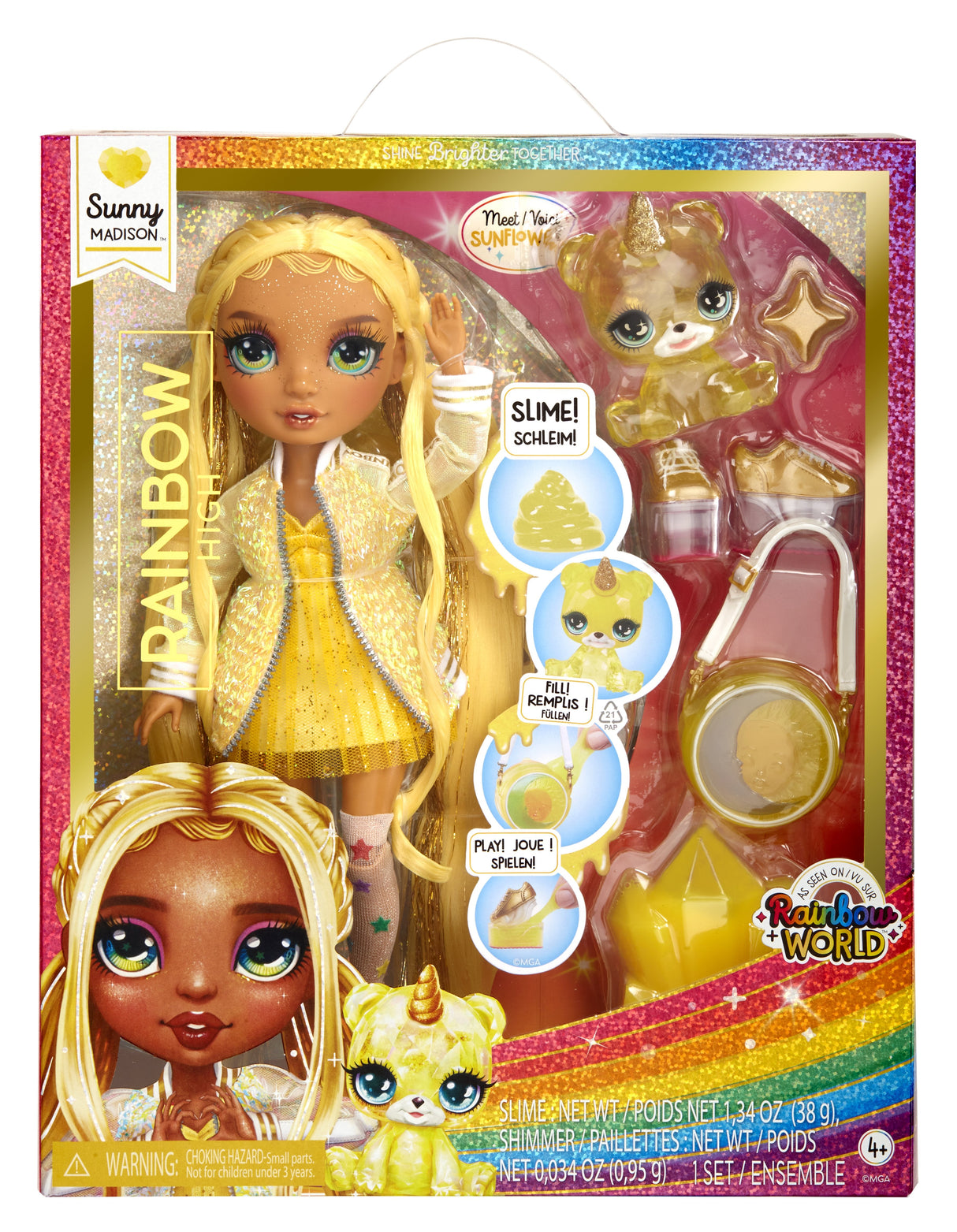 Muñeca Sunny Rainbow World Rainbow High 25cm