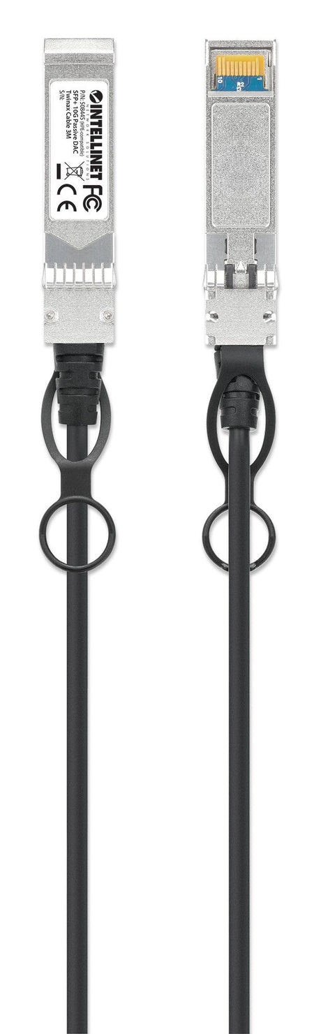 EAN 0766623508445 - Intellinet 508445 Cable de fibra óptica e InfiniBand 3 m SFP+ Negro, Plata imagen 4