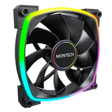 Ventilador Montech Rx140 Pwm 140x140x25 Negro, 140 Mm Rx140 Pwm Black