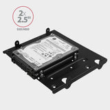Axagon Rhd-435, Marco De Metal Para 4x 2.5 O 2x 2.5 Hdd / Ssd Y 1x 3.5 Hdd Hasta 5.25 Posicion