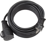 Brennenstuhl Cable Alargador 10m 5-Polos Negro Ip44