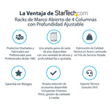 Startech Rack Marco Abierto Con Profundidad Ajust