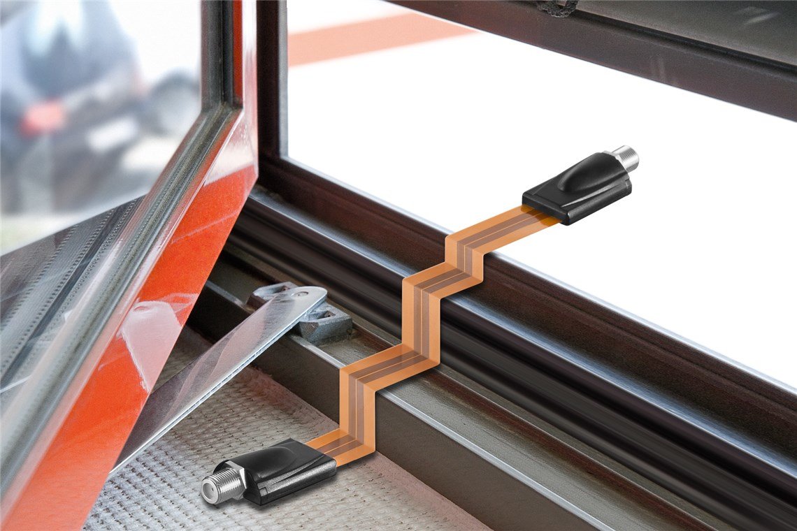 Pasador De Ventana Goobay Lnb, Cable Marrón, 18 Cm 11953