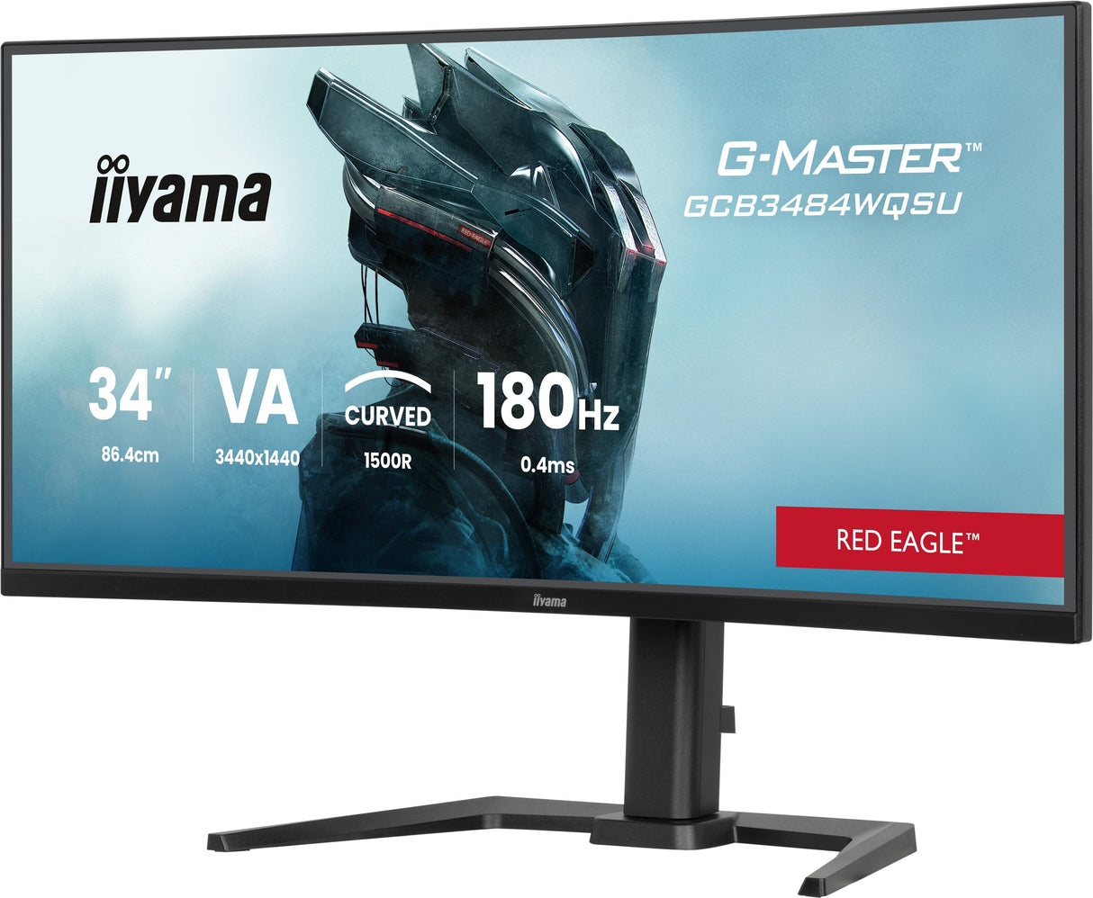 Monitor Gaming  Iiyama 34" Gcb3484wqsu-B1 21:9 2xhdmi+2xdp+Usb-C Cu Negro