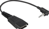 Jabra Qd/3.5 Mm 3,5 Mm Negro