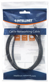EAN 0766623320740 - Intellinet 320740 cable de red Negro 1 m Cat5e U/UTP (UTP) imagen 2