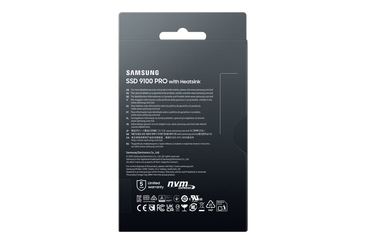 EAN 8806095811659 - Samsung MZ-VAP4T0 4 TB M.2 PCI Express 5.0 NVMe V-NAND TLC imagen 10