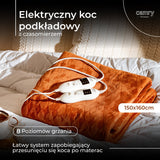 EAN 5903887807388 - Camry Premium CR 7436 manta eléctrica y almohadilla 120 W Marrón Poliéster, Micropolar imagen 13