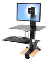 Ergotron Workfit-S Mittelgrosser Monitor Hd Mit Arbeitsflaeche Bis 76cm 30zoll Vesa 75x75 100x100max Max. 13,2kg. Anhebung Bis 58cm