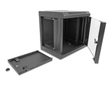 Delock 43417 Gabinete De Red De 10" Con Puerta De Vidrio 6u Negro