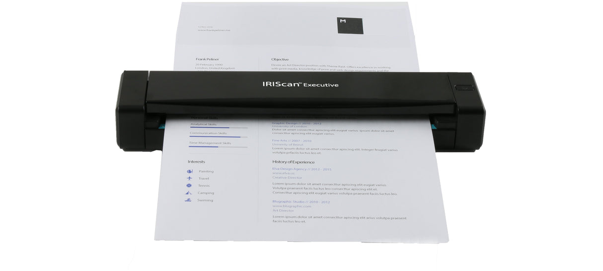 Iris Iriscan Executive 4 Duplex Duplex, Cis, 1200 X 1200 Dpi Max, Usb