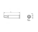 Weller Tools Punta De Soldadura Xt C Forma De Cincel 3.2 Mm