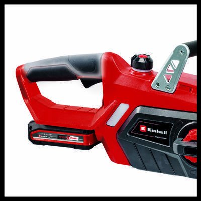 Motosierra A Batería Einhell Ge-Lc 18 Li Kit, 18volt, Motosierra Eléctrica (Rojo/Negro, Batería De Iones De Litio De 3,0 Ah) 4501760