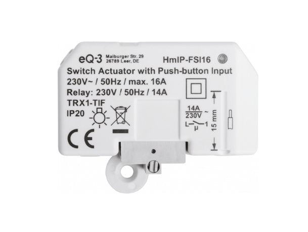 EAN 4047976543465 - Homematic IP HMIP-FSI16 interruptor de luz Blanco imagen 1