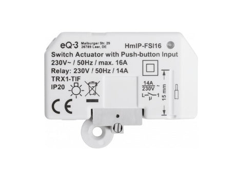 EAN 4047976543465 - Homematic IP HMIP-FSI16 interruptor de luz Blanco imagen 1