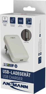 Cargador  Ansmann Usb-C Wall Charger 130pd, Blanco 1001-0173