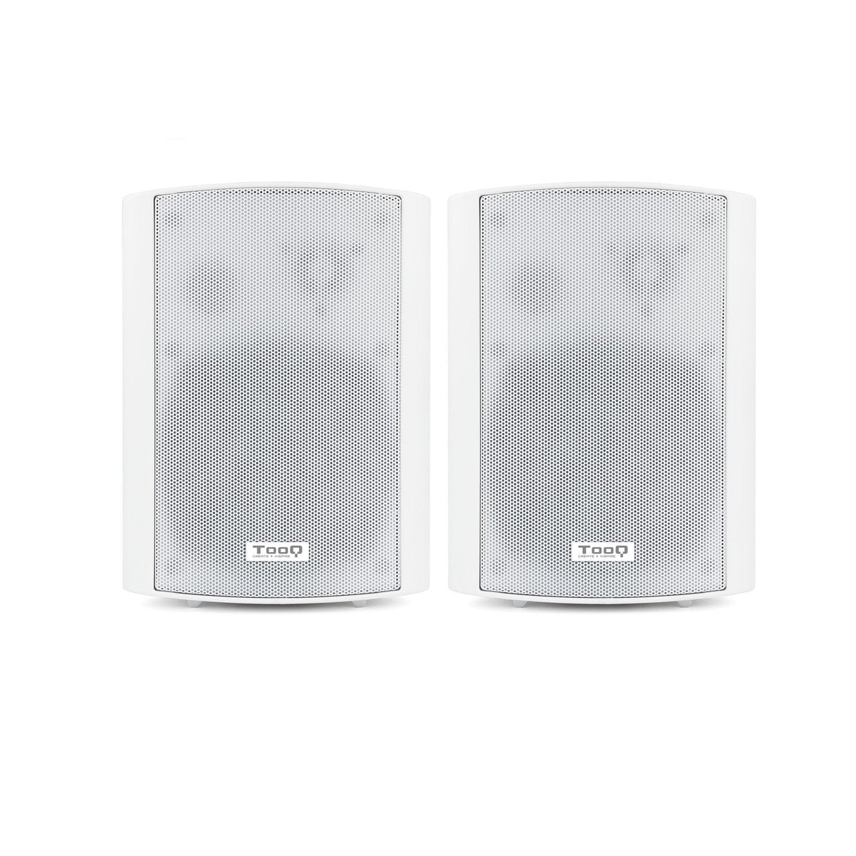 Tooq Altavoces Autoamplificados De Pared 60w - Control De Volumen, Agudos Y Bajos - Soporte Giratorio 180º - Color