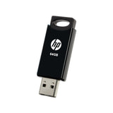 Pendrive Hp 64gb Usb 2.0 V212w Negro Tapa Deslizante/Plastico Hpfd212b-64