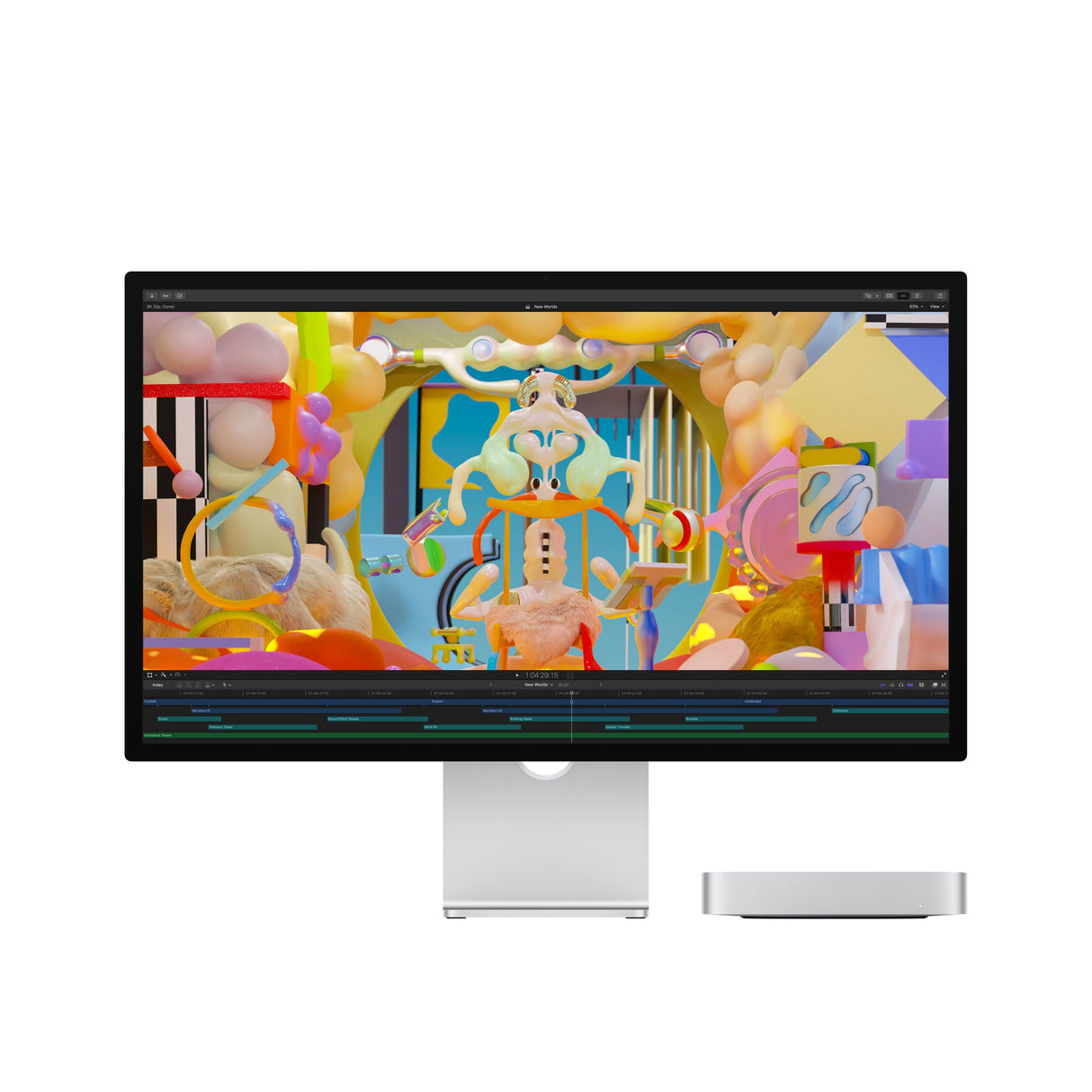 Apple Mac Mini - M2 - 8 Gb - Ssd 512 Gb - Silver  Mmfk3d/A