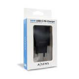 Aisens Cargador Para Smartphone Usb-C Pd3.0 1x Usb-C 20w Negro