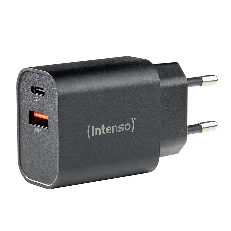 Intenso Usb-Ladegerät 1 X Usb-A  1 X Usb-C 30 Watt Negro