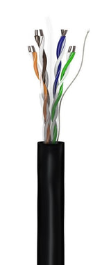 Cable De Conexión Goobay Exterior Cat.6 U/Utp Negro, 100 Metros 57199