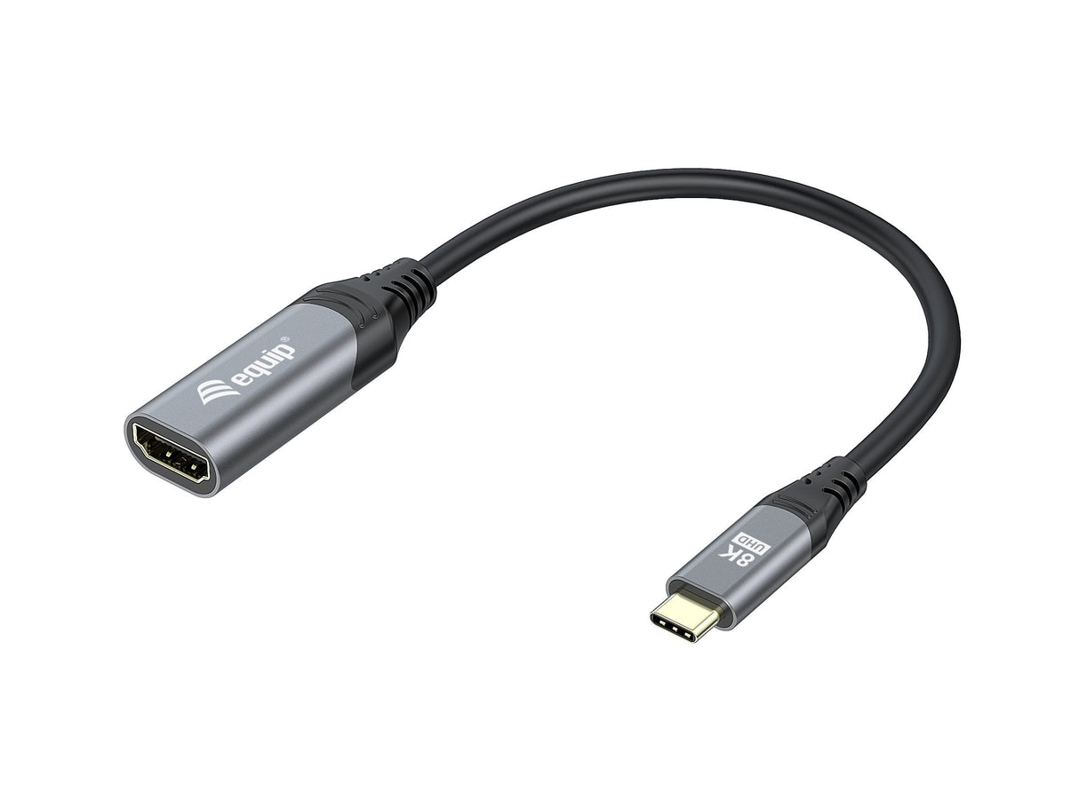 Equip 133492 Adaptador Usb-C -> Hdmi 2.1 8k60hz 0.15m Negro, Gris