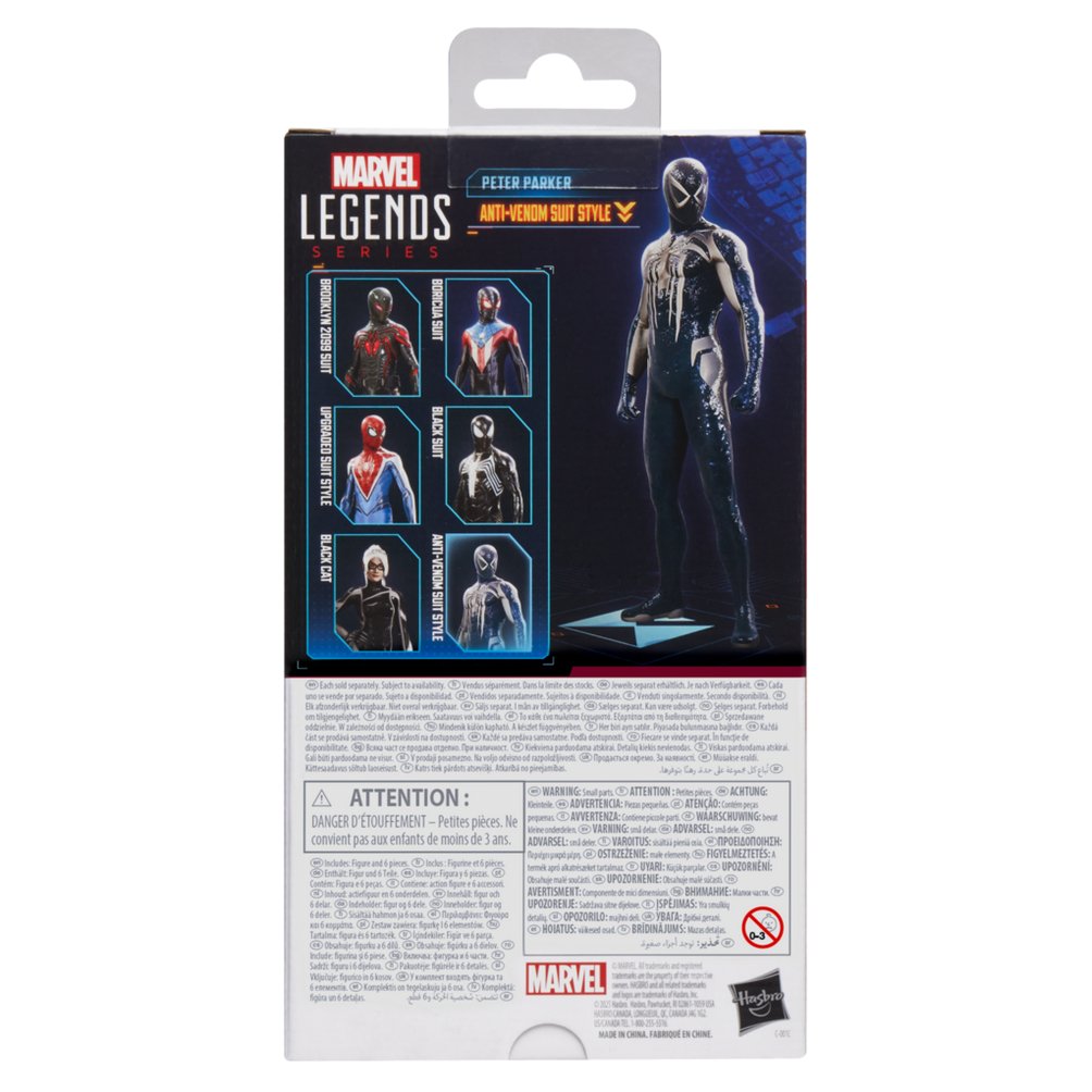 Figura Hasbro Marvel Legends Series Spider Man 2 Peter Parker (Anti Venom Suit Style)