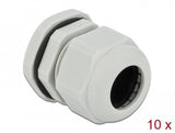 Delock Cableverschraubung Pg21 10 Stück Grau