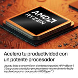 Hp Probook 4 G2a Notebook Ai Diseño De Bisagra En 177 Grados Amd Ryzen 7 250 / Hasta 5.1 Ghz Win 11 Pro Radeon 780m 32 Gb Ram 512 Gb Ssd Nvme 16" Ips 1920 X 1200 Gigabit Ethernet Wi-Fi 7 Bluetooth 6.0 Pike Silver (Plateado) Kbd: E