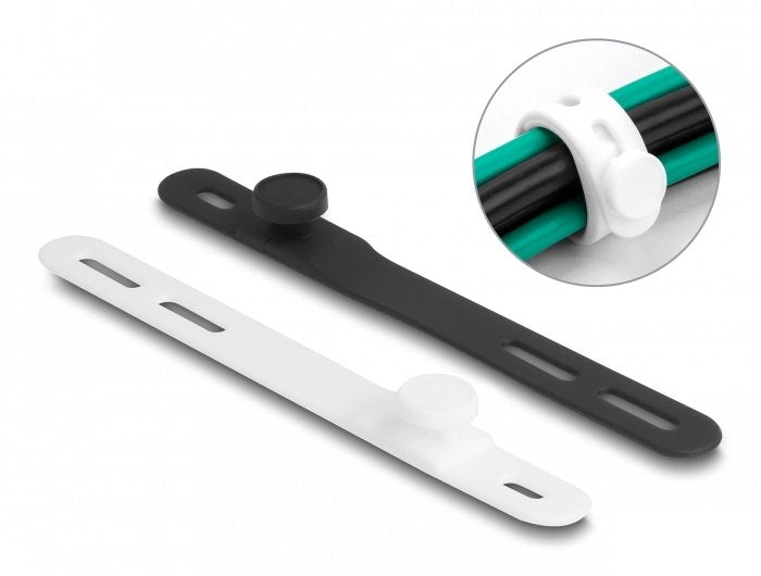 Softbinder Flexibel Wiederverwendbar Set 10 Stück Schwarz   Weiss