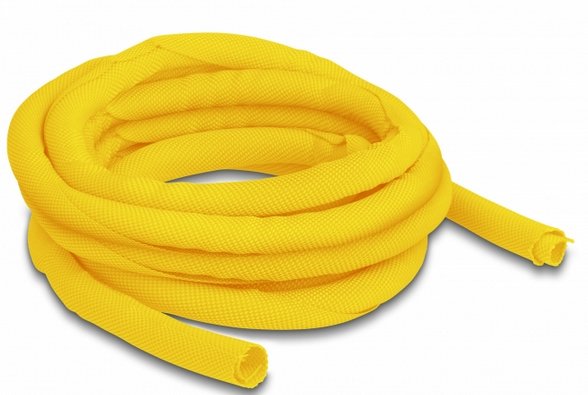 Manguera De Tela Con Cierre Automático Delock. Resimente Al Calor. 5mx10mm Amarillo