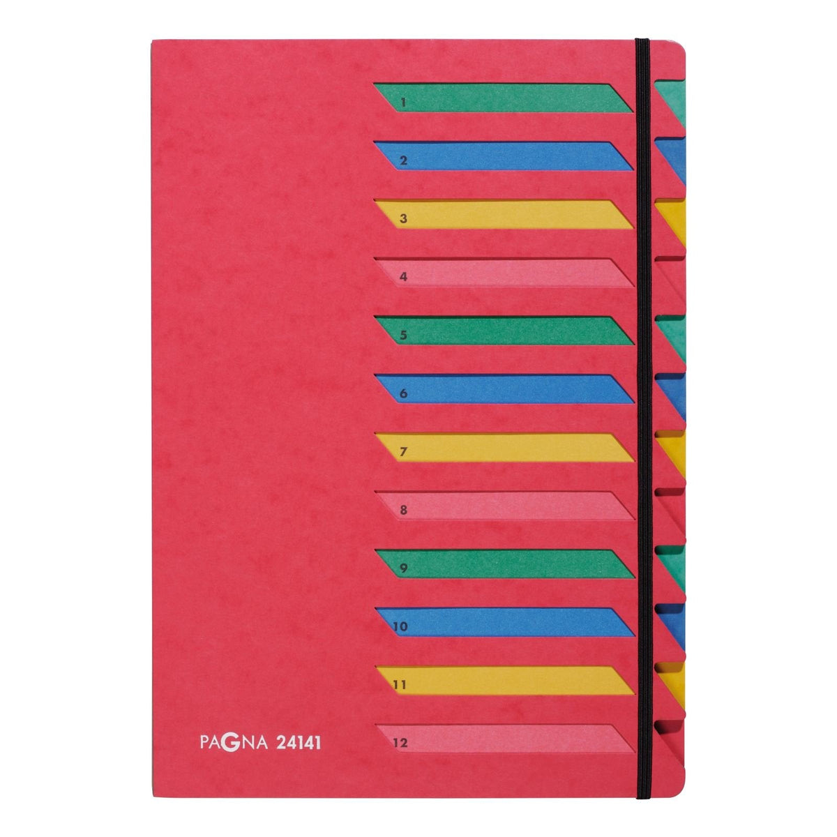 Pagna Organizador De Escritorio Classic 12 Compartimentos 1-12 Rojo