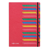 Pagna Organizador De Escritorio Classic 12 Compartimentos 1-12 Rojo